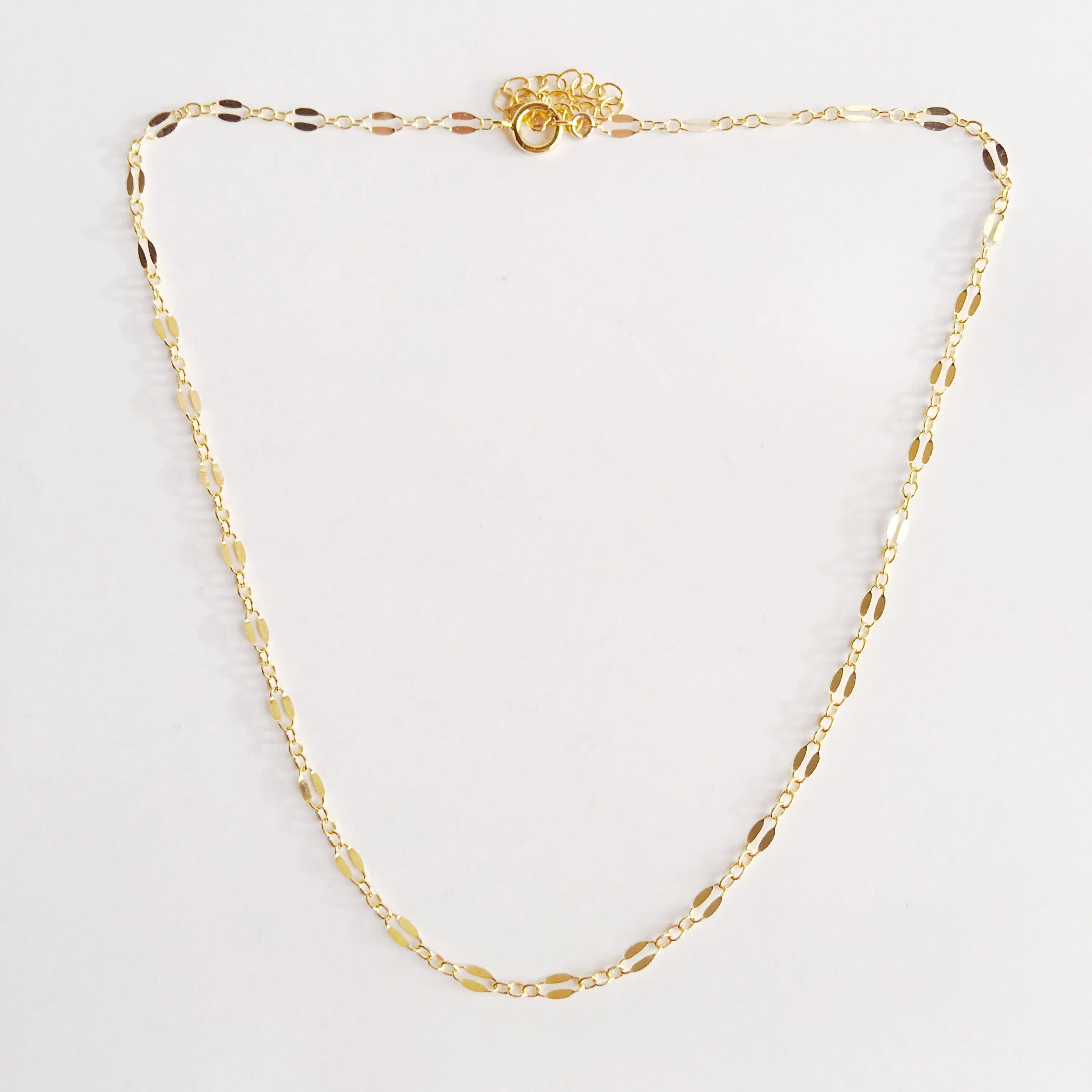 14k Gold Filled Minimalist Parallel Choker Necklace