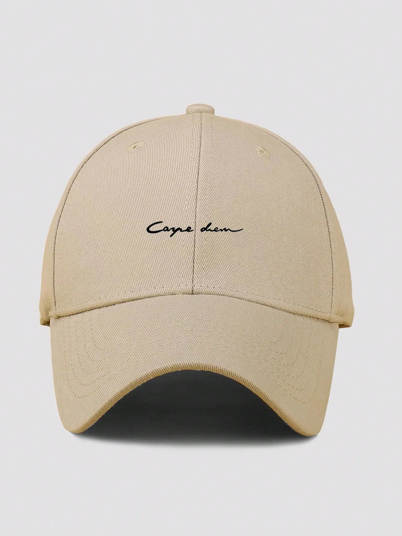 1pc Men's Casual Adjustable Baseball Cap With Minimalist Letter Print, Suitable For Daily Wear