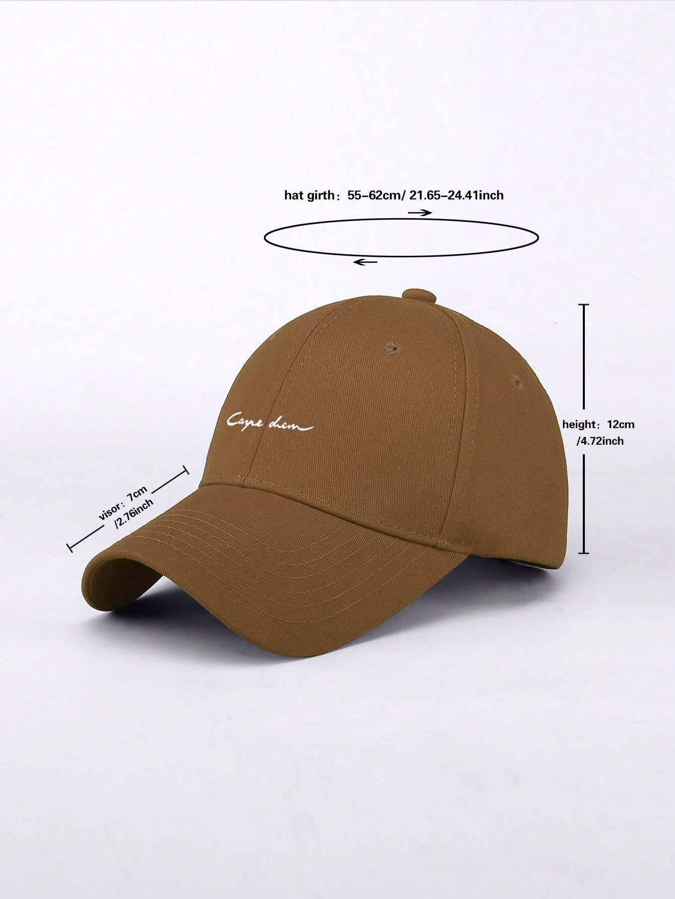 1pc Men's Casual Adjustable Baseball Cap With Minimalist Letter Print, Suitable For Daily Wear