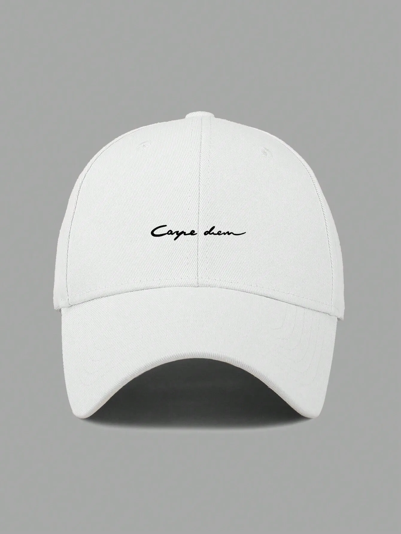 1pc Men's Casual Adjustable Baseball Cap With Minimalist Letter Print, Suitable For Daily Wear