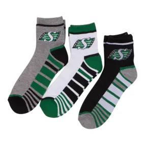 3 Pack Half Terry Quarter Socks