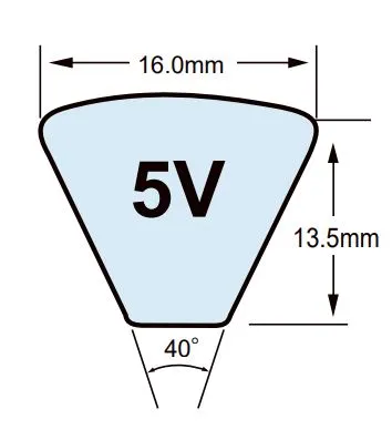 5V1250 V-Belt - 125.0" Length