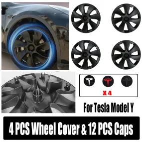 ABS 19" Turbine Wheel Cover Set for Tesla Model Y