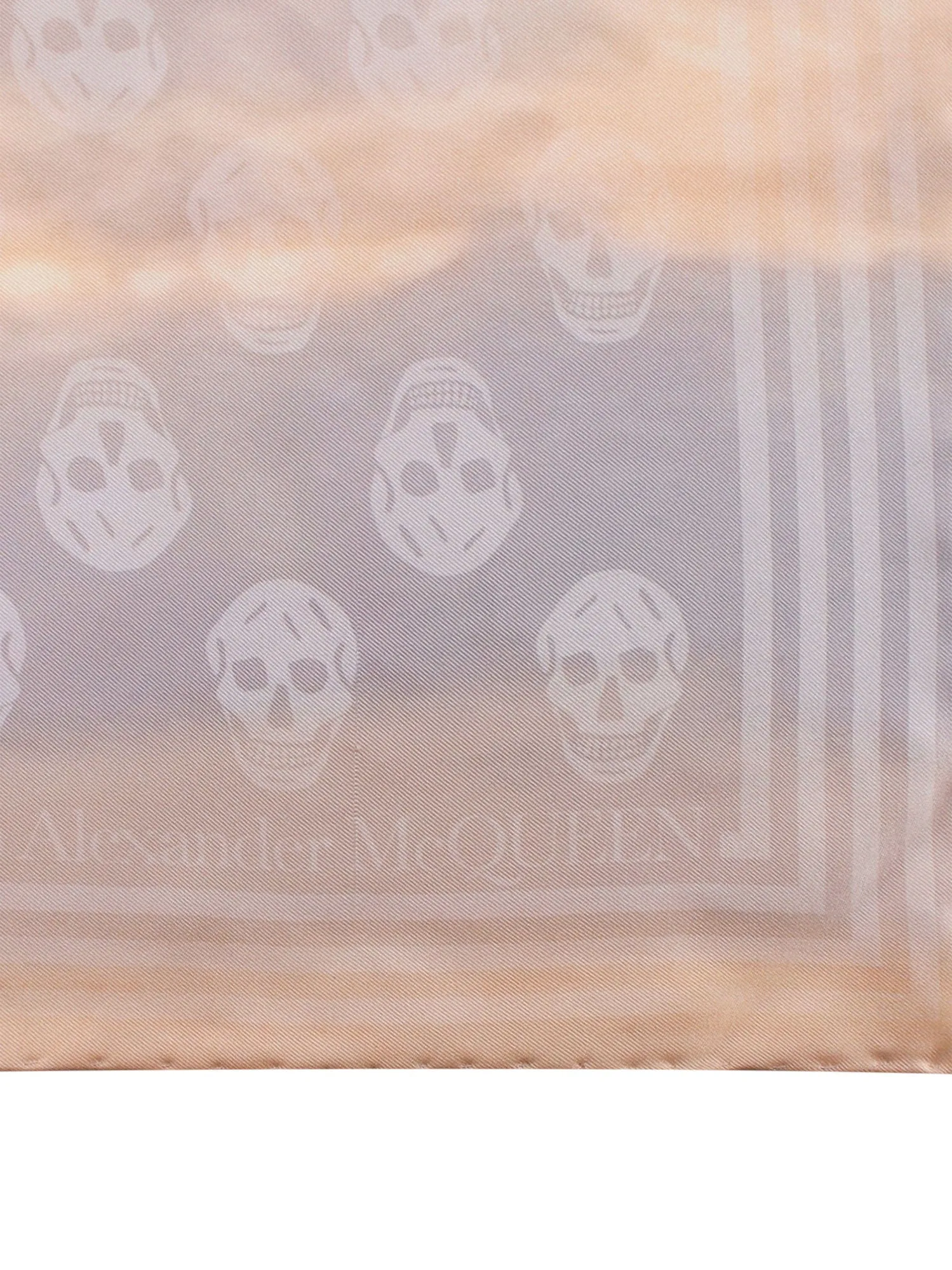 Alexander Allover McQueen Skull Print Scarf