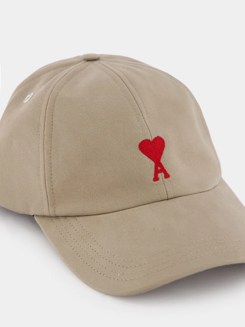 Ami De Coeur Brown Embroidered Cap