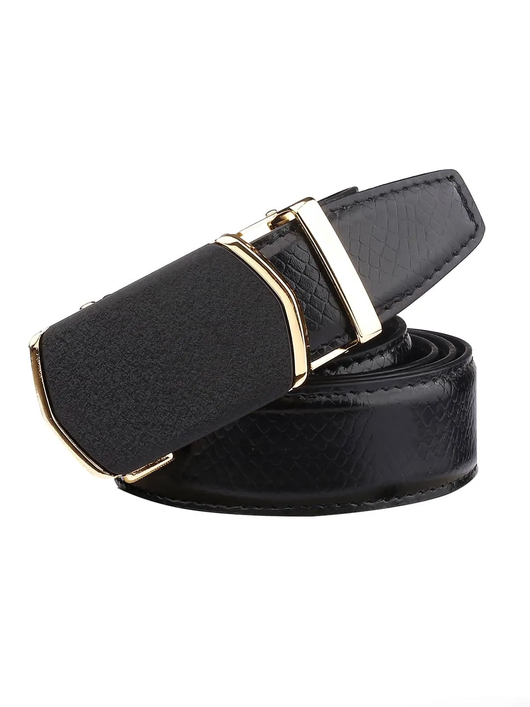 Bacca Bucci Virtuoso - 35mm Genuine Leather Men's Belt with Auto-Lock Imported Buckle