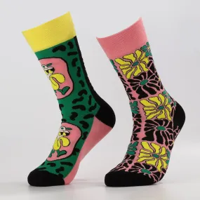 Bright Blooming Floral Socks