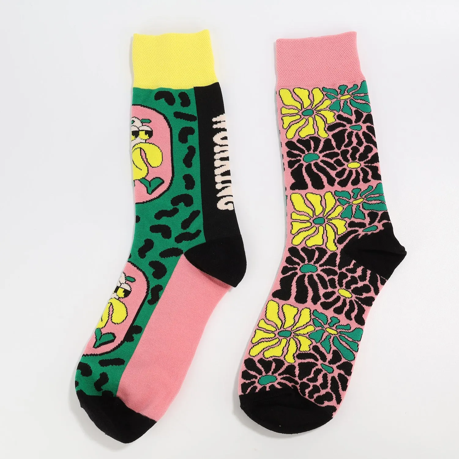 Bright Blooming Floral Socks