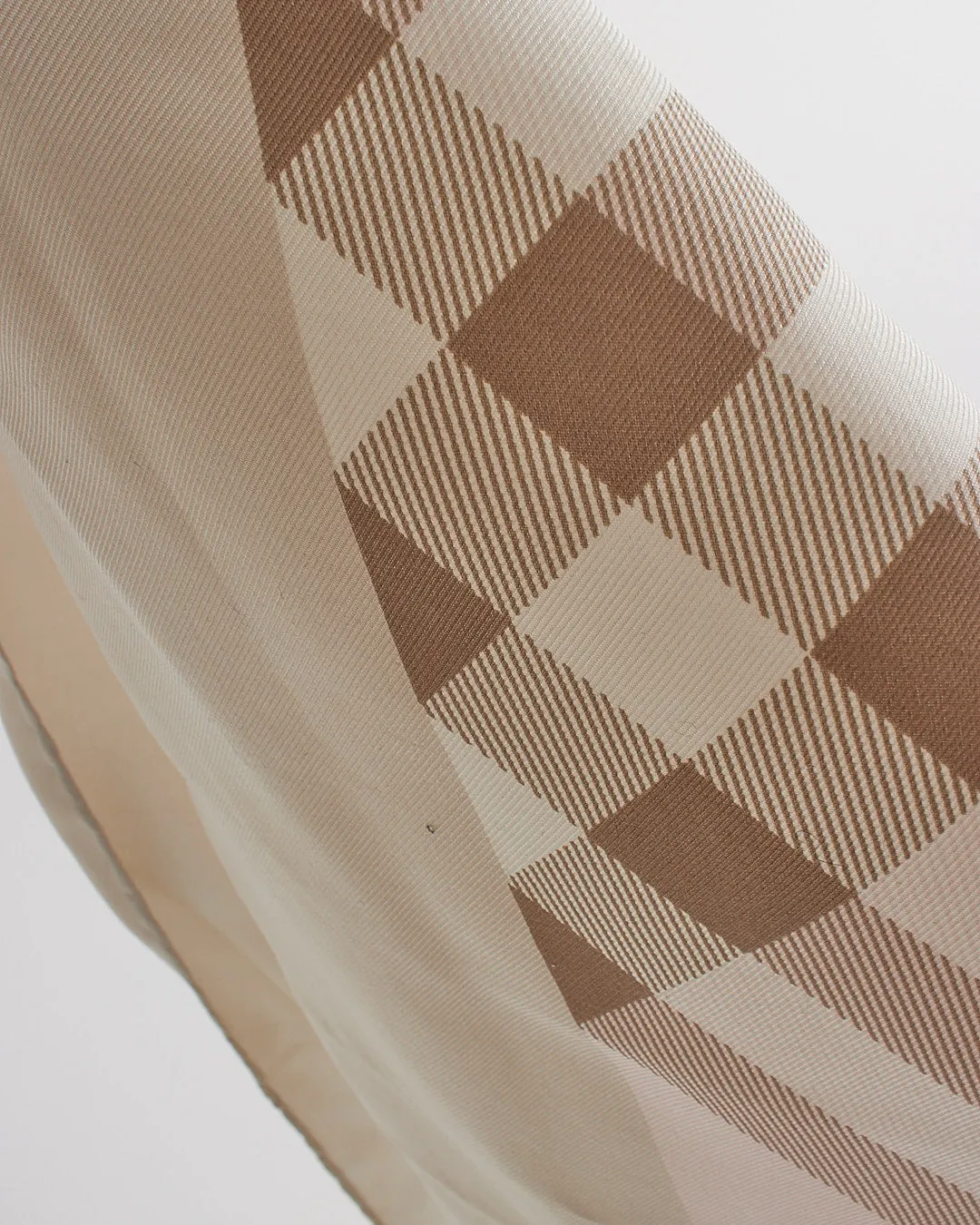 Burberry Beige/ Blue/ Pink Check Silk Scarf