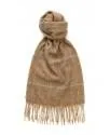 Cashmere Glen Check Scarf-Brown