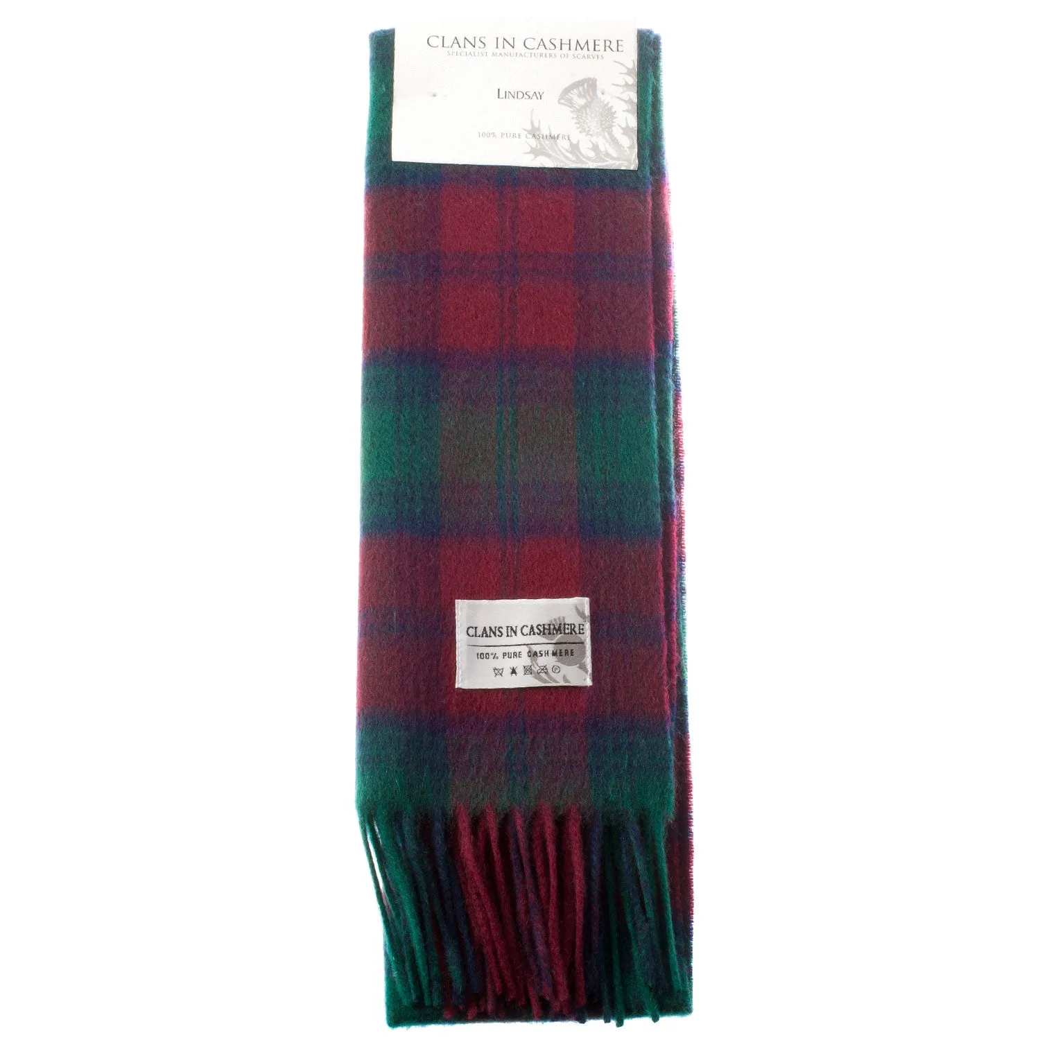 Cashmere Scottish Tartan Clan Scarf  Lindsay