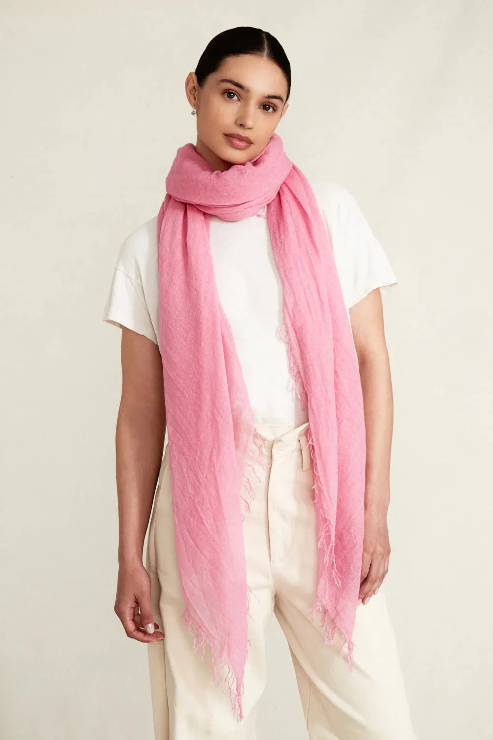 Chan Luu- Cashmere & Silk Scarf- Sachet Pink