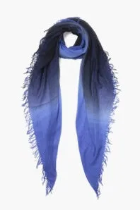 Chan Luu- Cashmere and Silk Scarf- Dip Dyed- Lapis