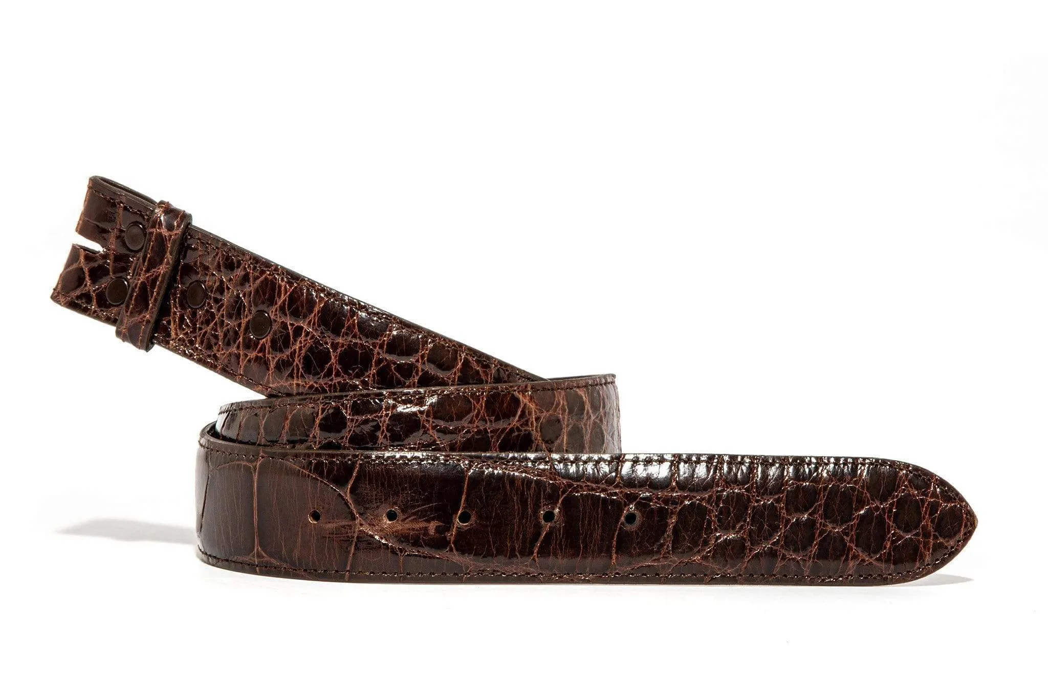 Chocolate Alligator Classic Strap