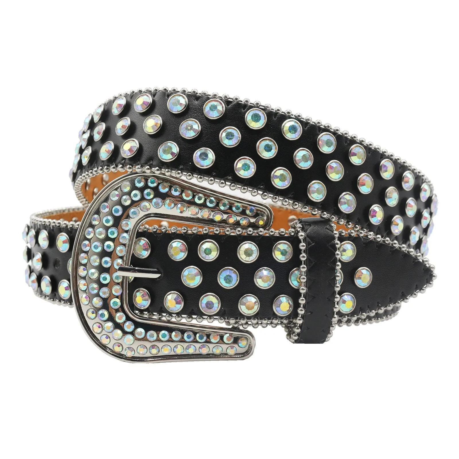 Classic style Western Y2K Rhinestone Belts Studded Women Belts