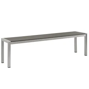 Coast Outdoor Patio Aluminum Bench