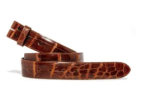 Cognac Alligator Classic Strap