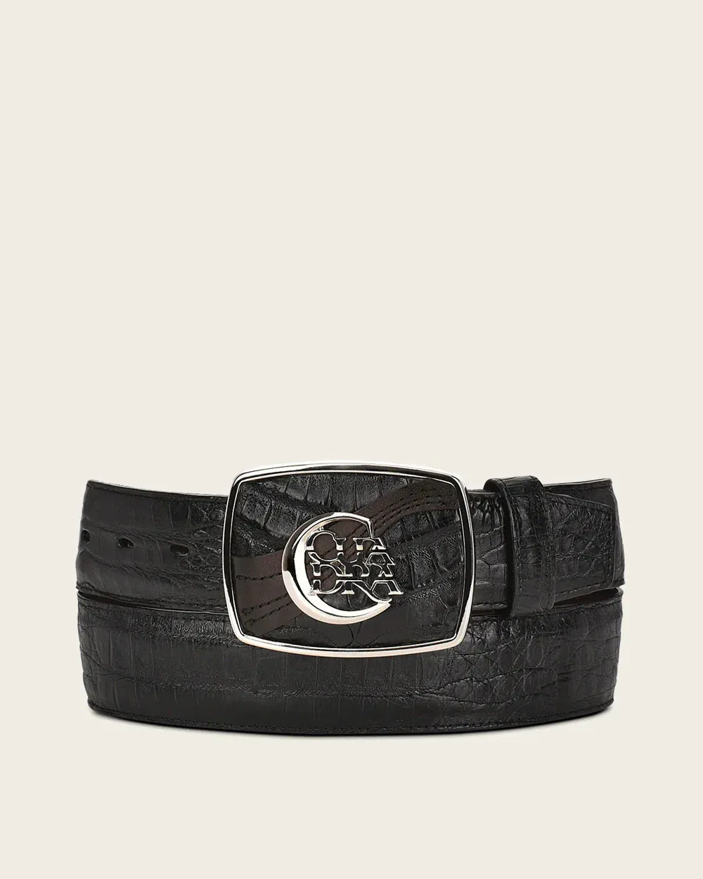 CV499FC - Cuadra black western fashion fuscus belt for men