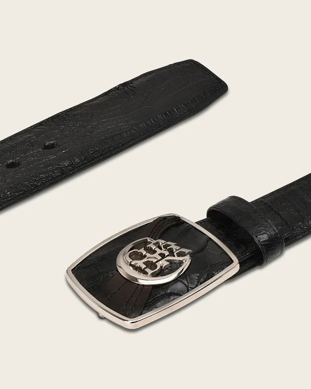 CV499FC - Cuadra black western fashion fuscus belt for men