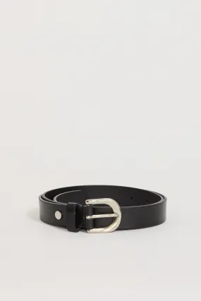 D-Buckle Classic Belt Black