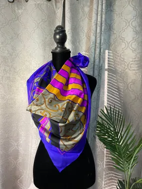 Designer Harve Bernard Silk Scarf