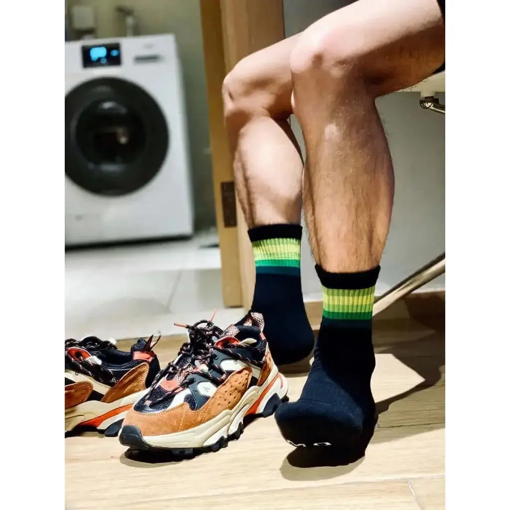 D.M Socks  Rainbow Striped