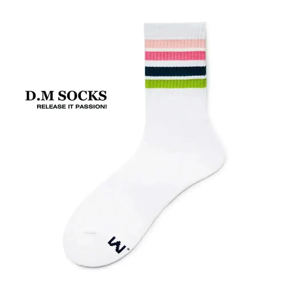 D.M Socks  Rainbow Striped