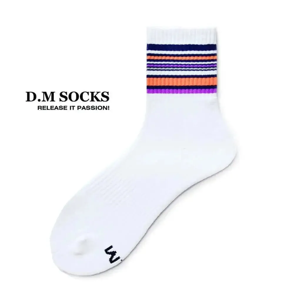 D.M Socks  Rainbow Striped