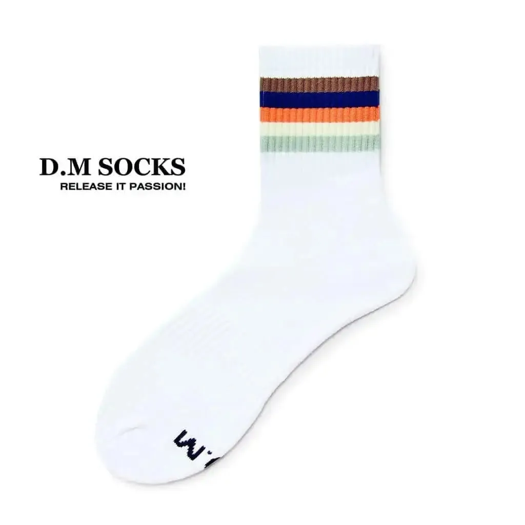 D.M Socks  Rainbow Striped