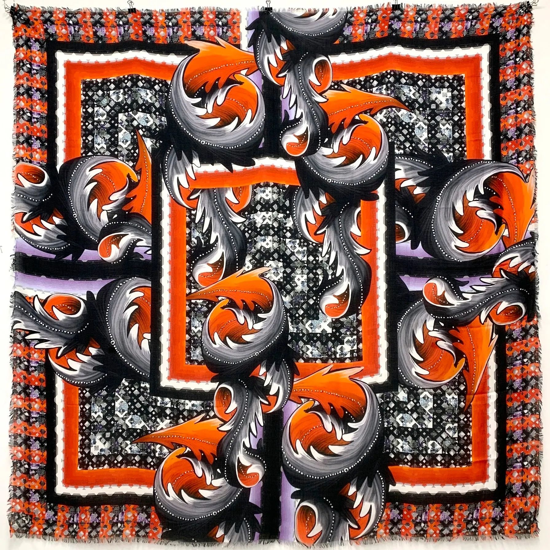 DS-2003 "CAESAR" - PETER PILOTTO DIGITAL PRINT CASHMERE MODAL SCARF. MADE IN ITALY