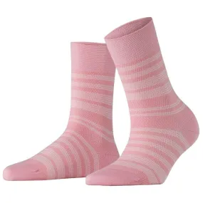 Falke Sensitive Sunset Stripe Socks - Rose Red