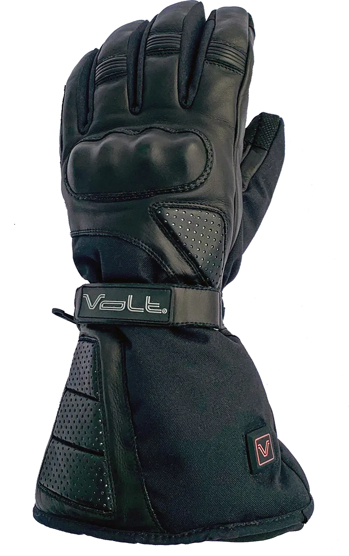 FUSION 12v/7v Dual Source Leather Motorcycle Heated Gloves 🏍