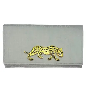 Grey Logo Scarf Clutch II