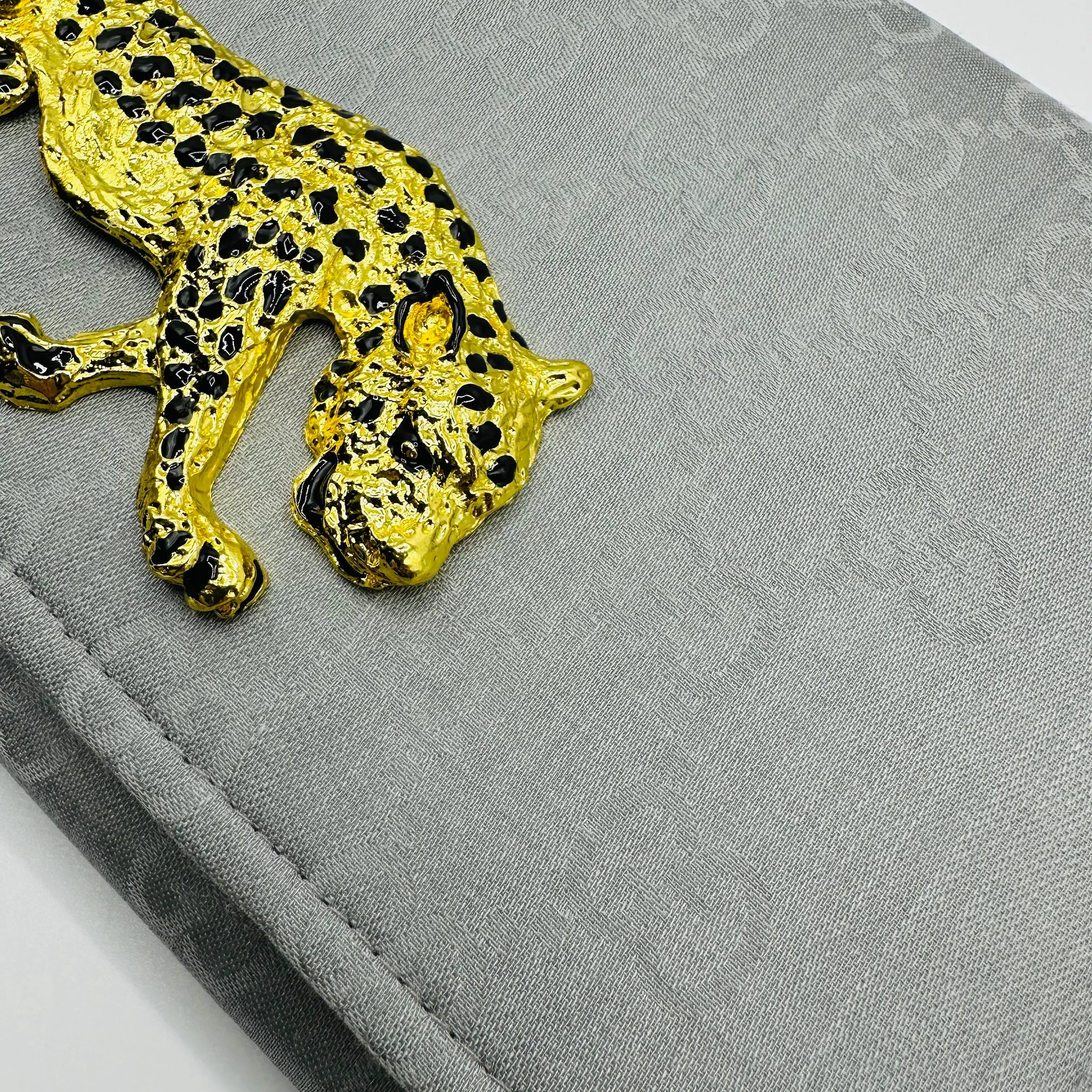 Grey Logo Scarf Clutch II