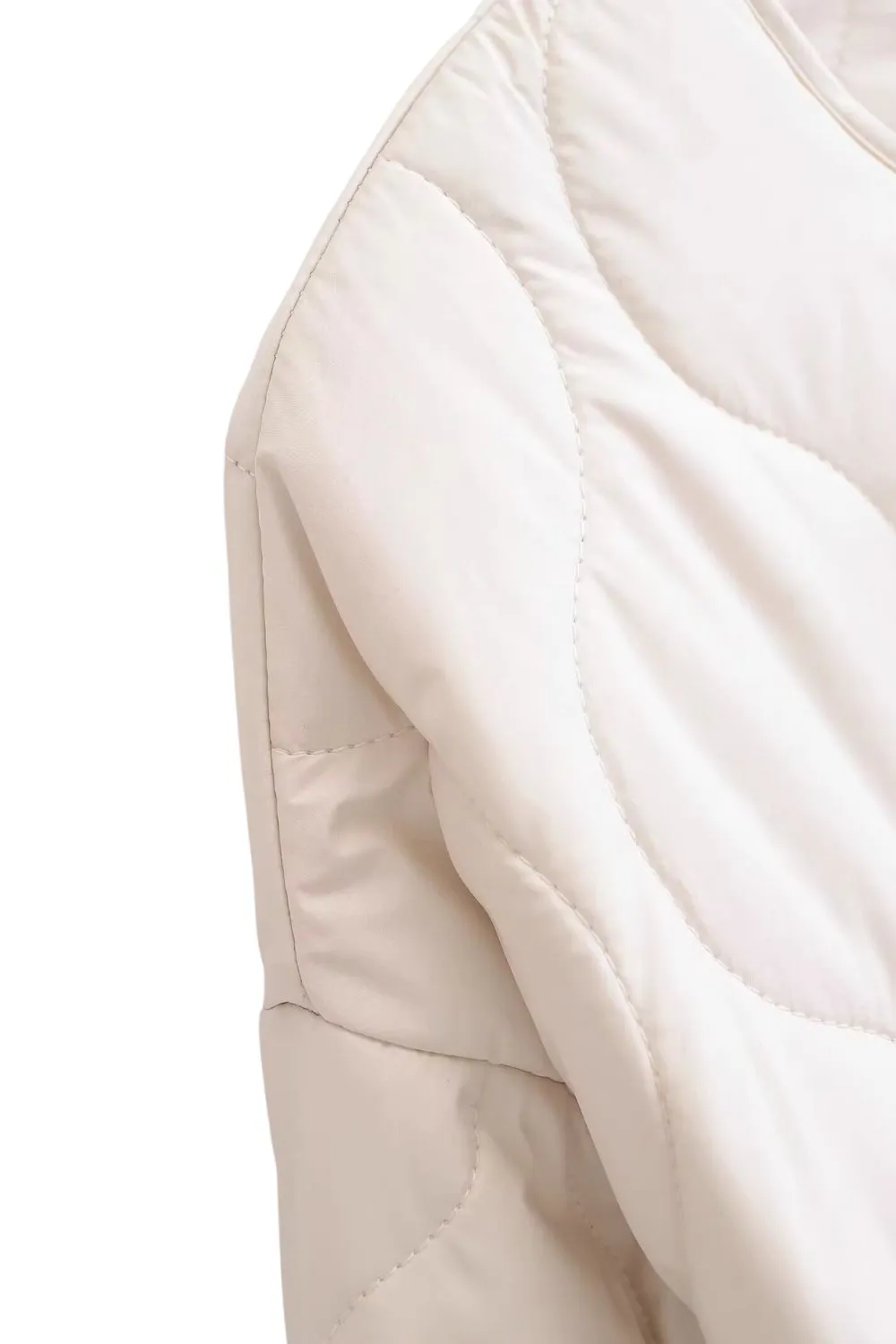 'Hannah' Minimalist Bow-Detail Cotton Jacket