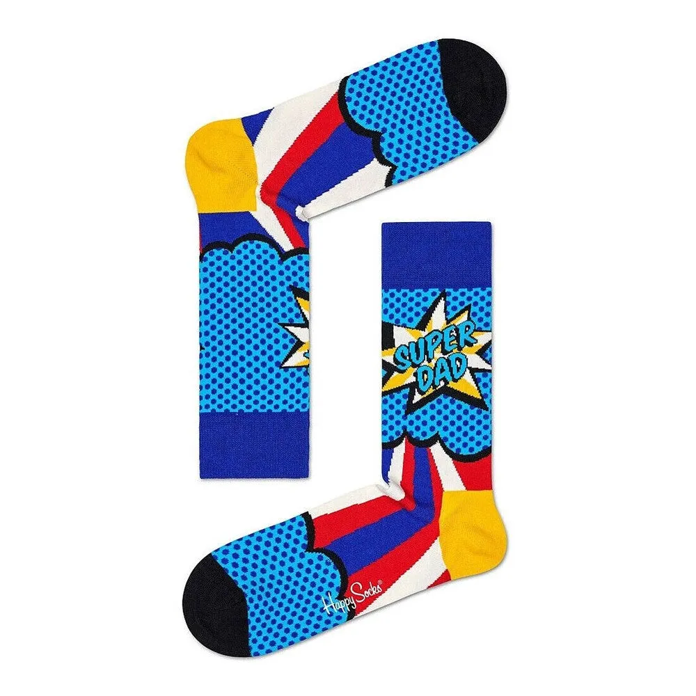 Happy Socks: Super Dad Blue ML