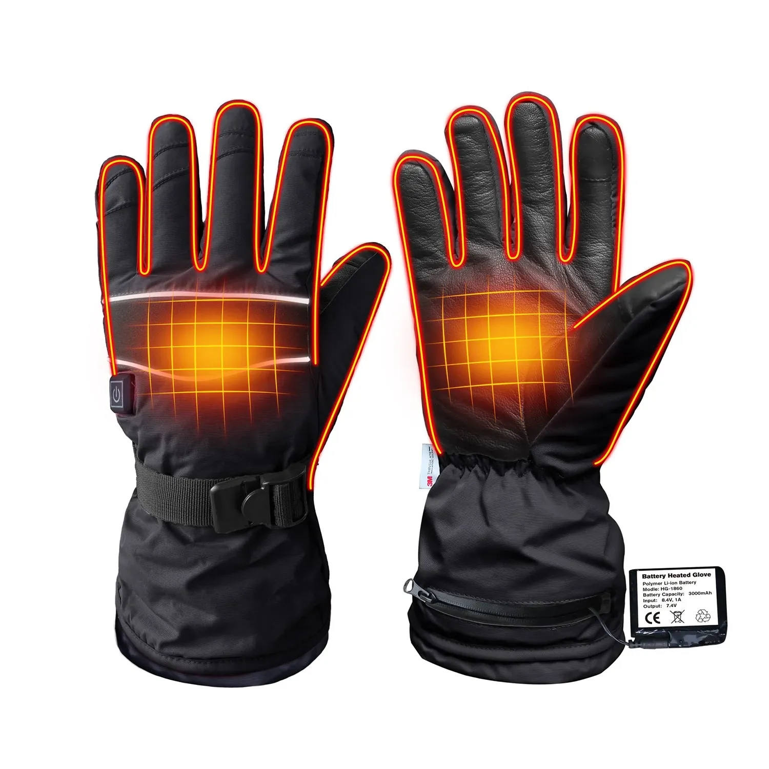 Heated 3M Ski Gloves