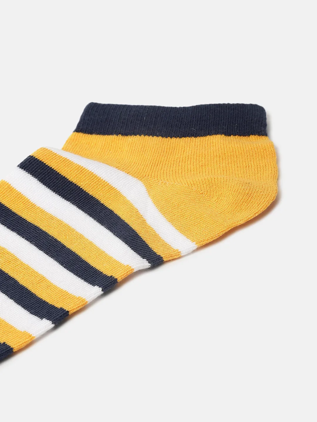 Iconic Men Multicolour Striped Ankle Length Socks (Pack of 3)