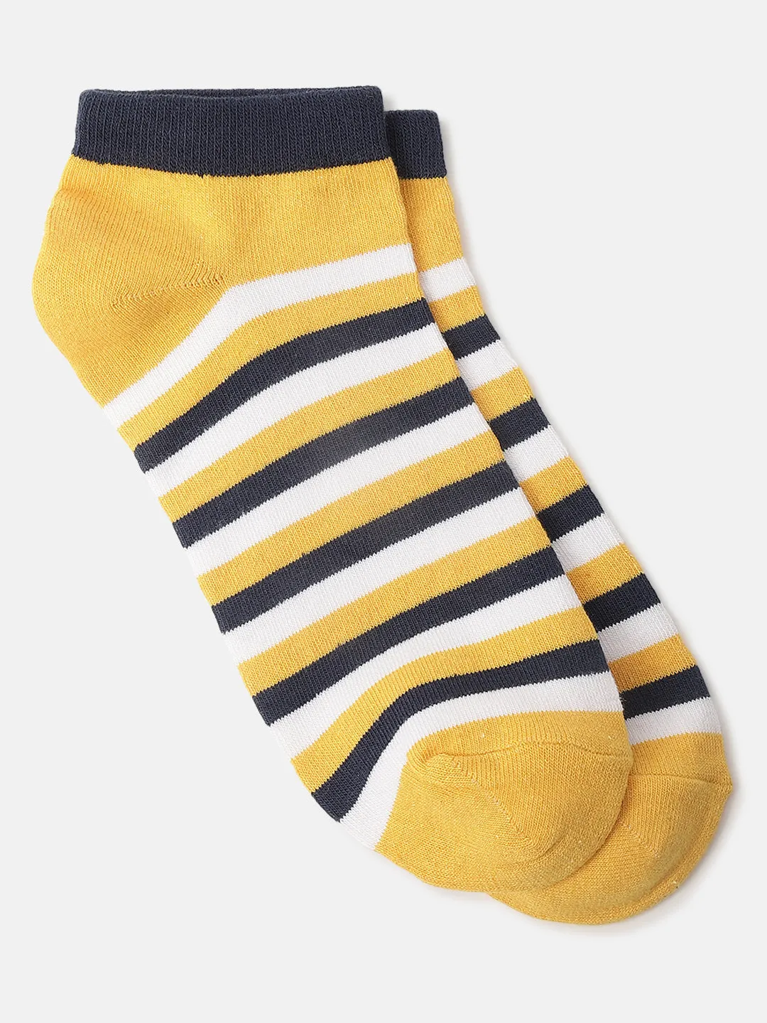 Iconic Men Multicolour Striped Ankle Length Socks (Pack of 3)