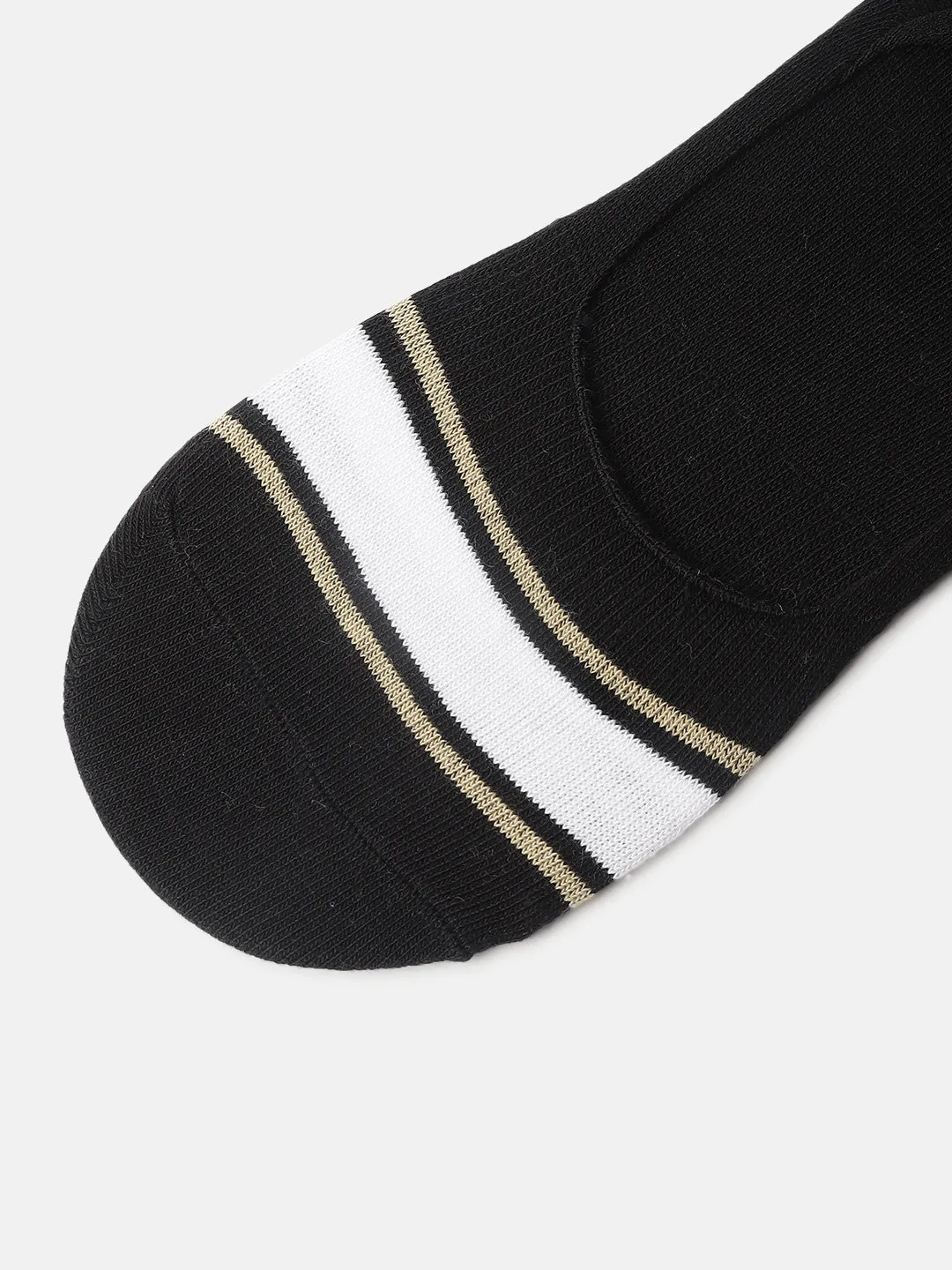 Iconic Men Multicolour Striped Shoe-liner Socks (Pack of 5)