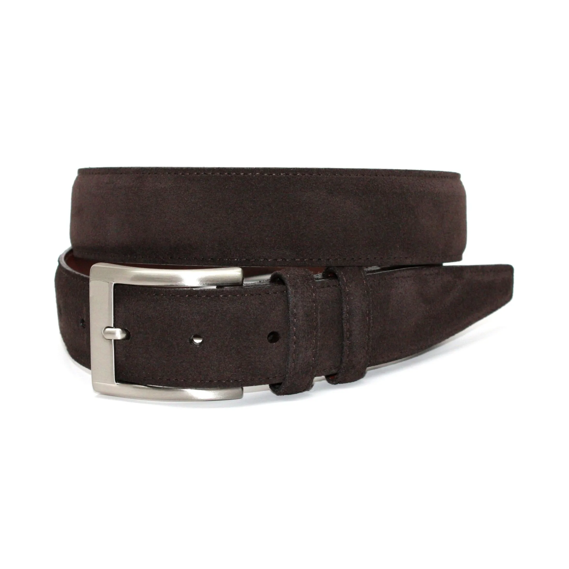 Italian Sueded Calfskin Belt in Espresso by Torino Leather