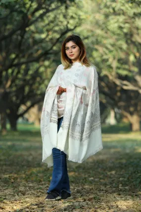 IVORY WHITE (PEARLY) COLOUR KANI SHAWL DEFINES FEMINISM AND ENHANCES GLAMOUR