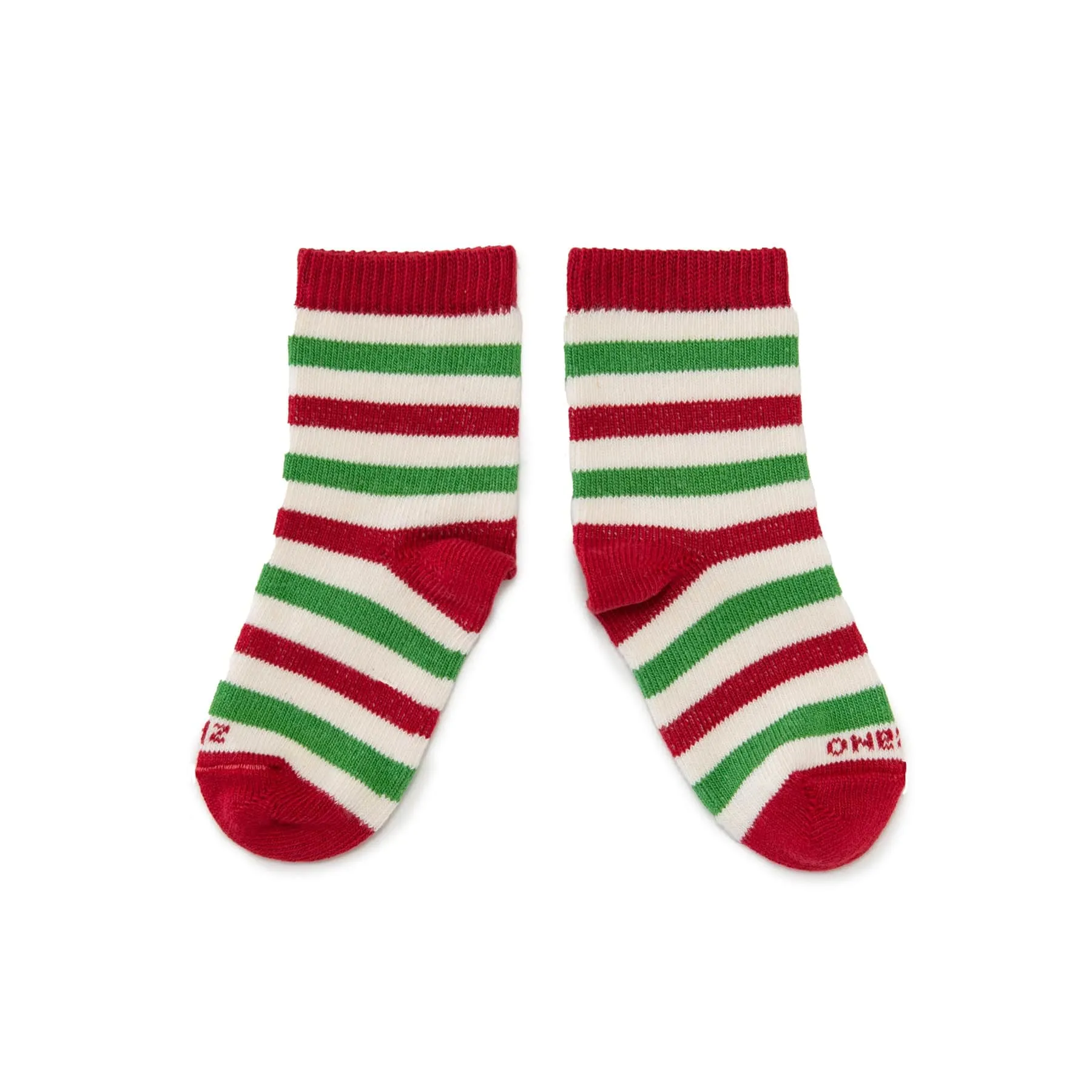 Kids - Candy Cane Stripe Organic Cotton Crew - Peppermint