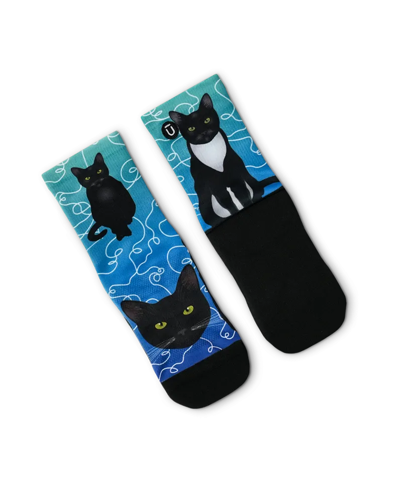 Kitten Around Youth Crew Socks