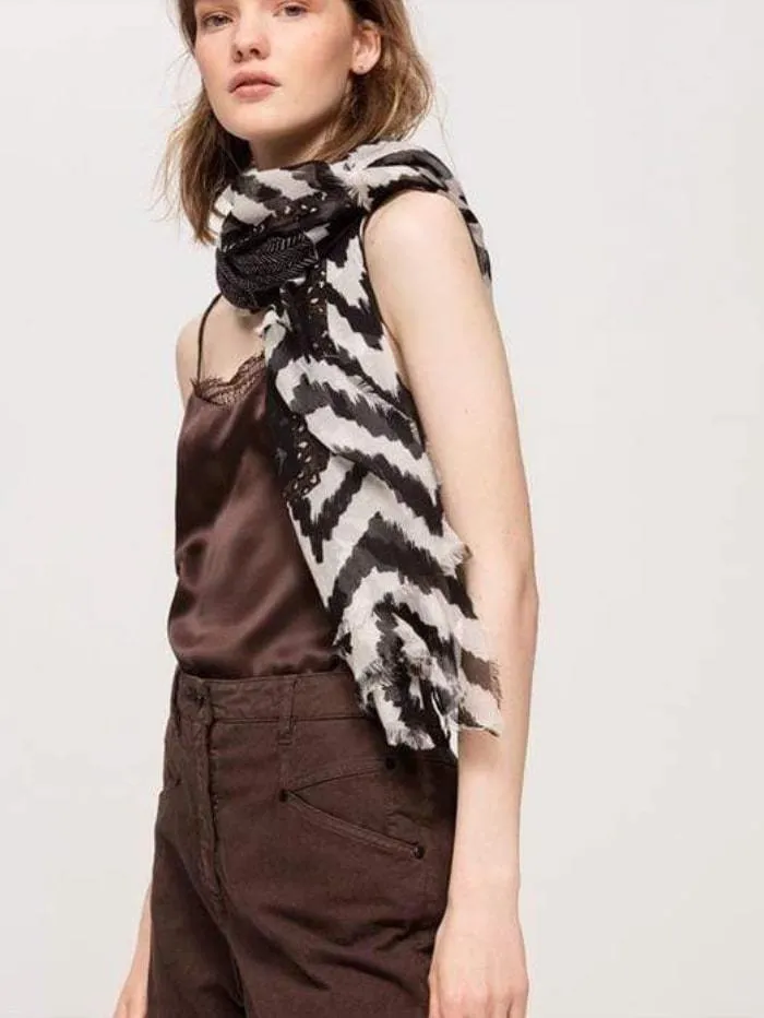 Luisa Cerano Animal Print Scarf 828719/9320 7119