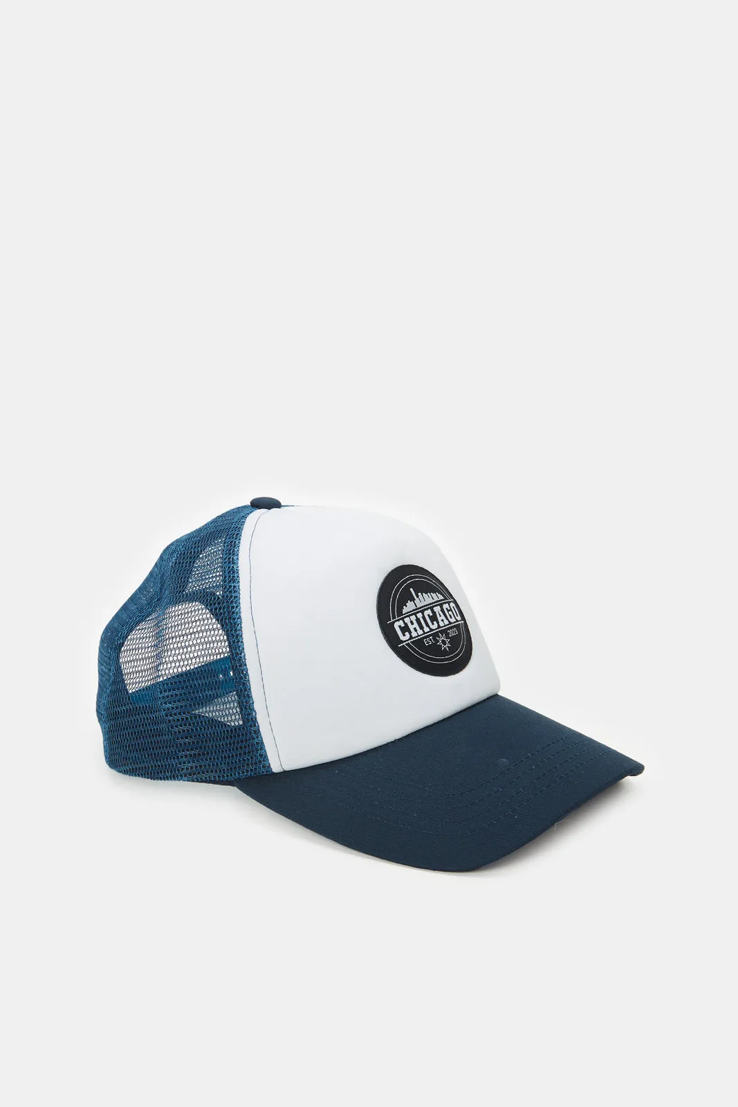 Men White And Navy Cap