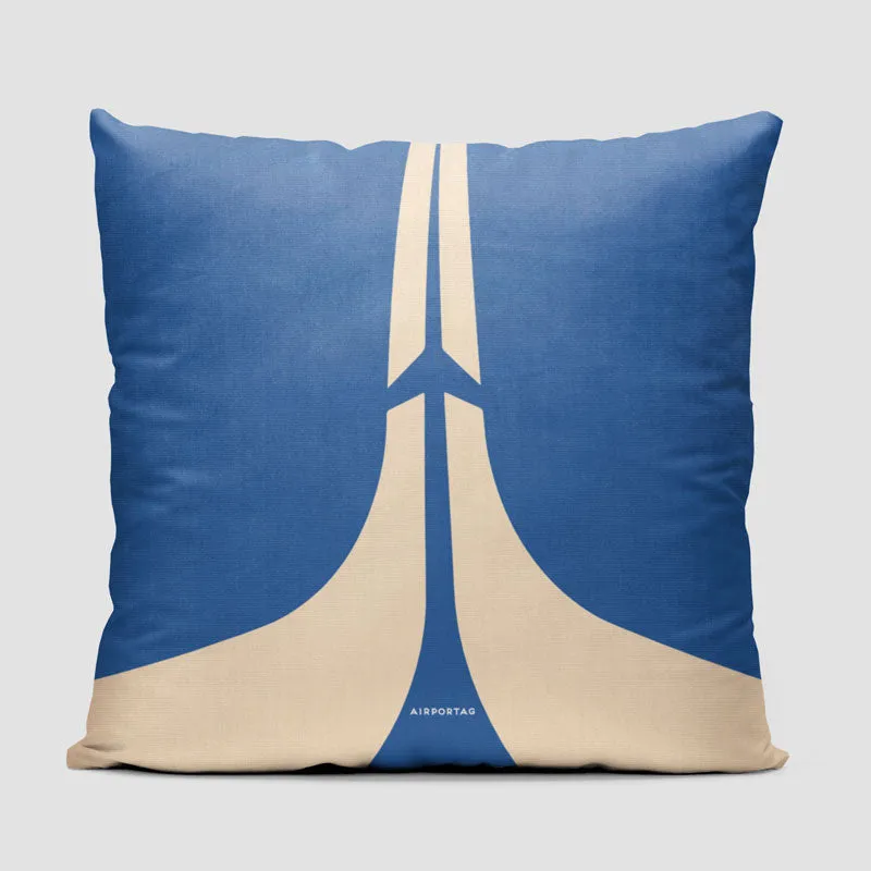 Minimalist Aeroplane - Throw Pillow