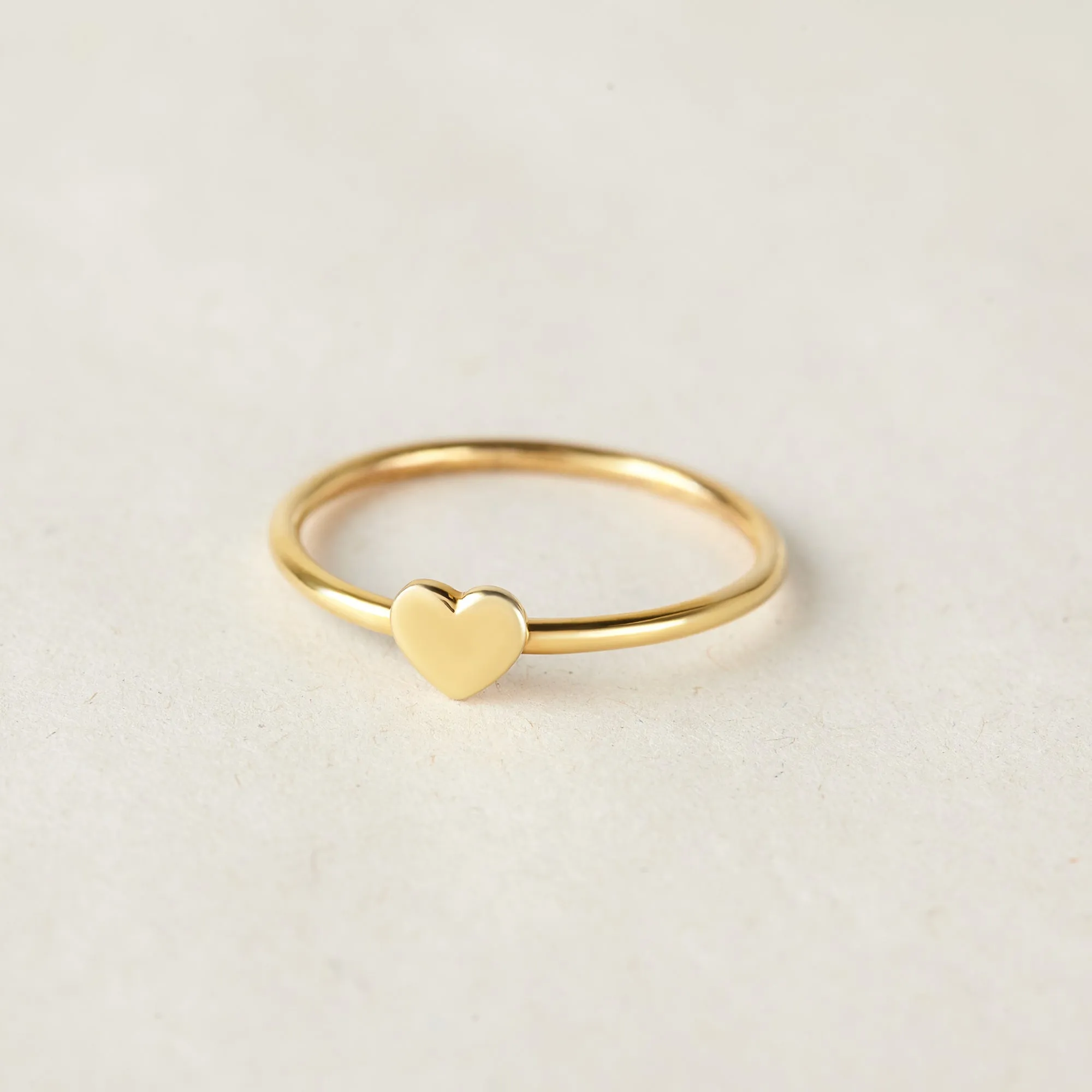 Minimalist Dainty Heart Ring