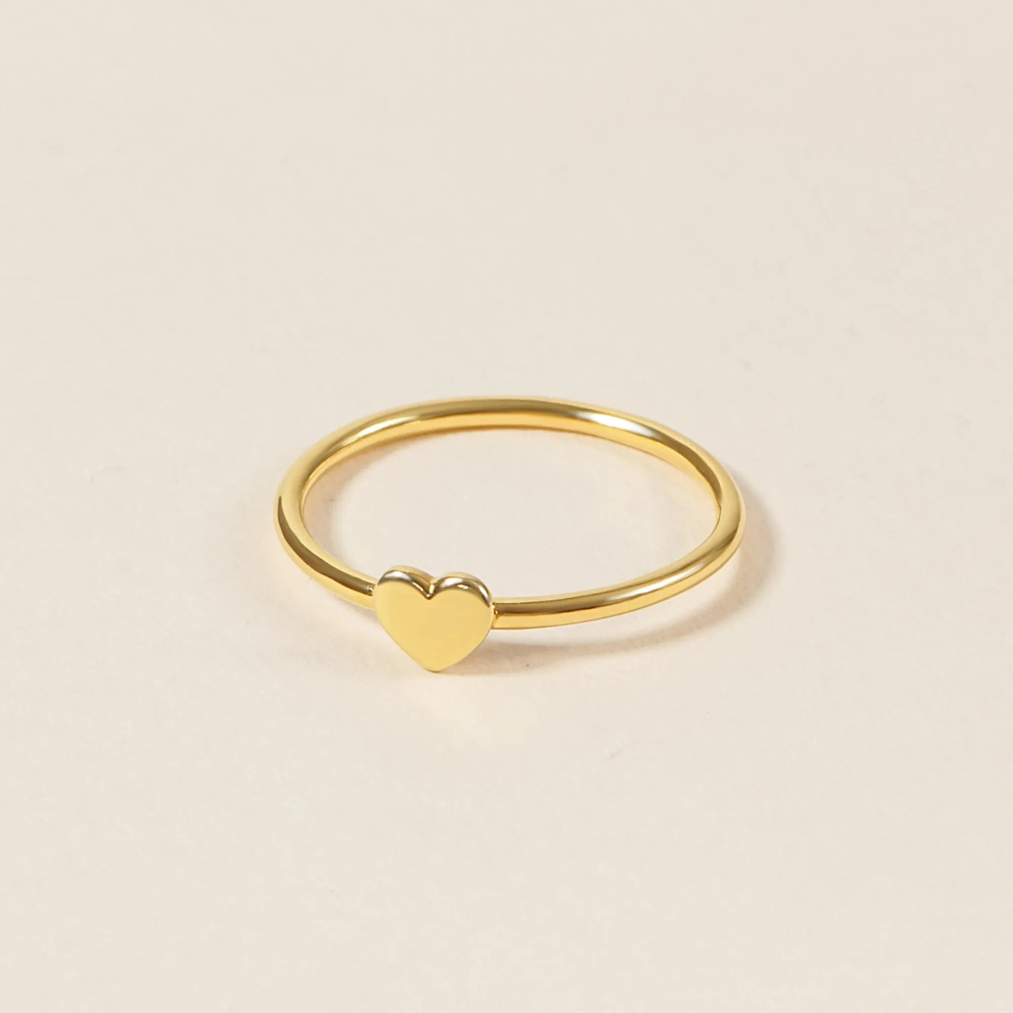 Minimalist Dainty Heart Ring