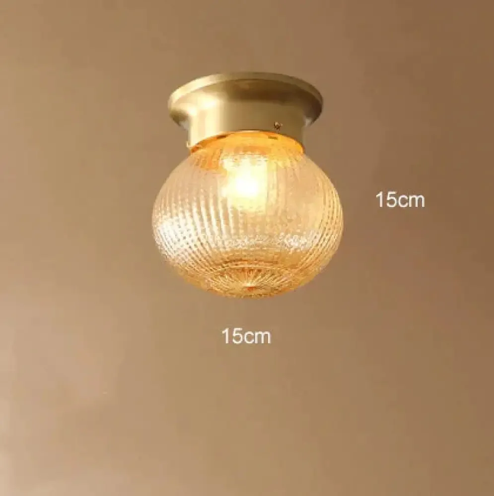 Modern Minimalist Creative All-copper Corridor Aisle Light Stair Balcony Ceiling Lamp